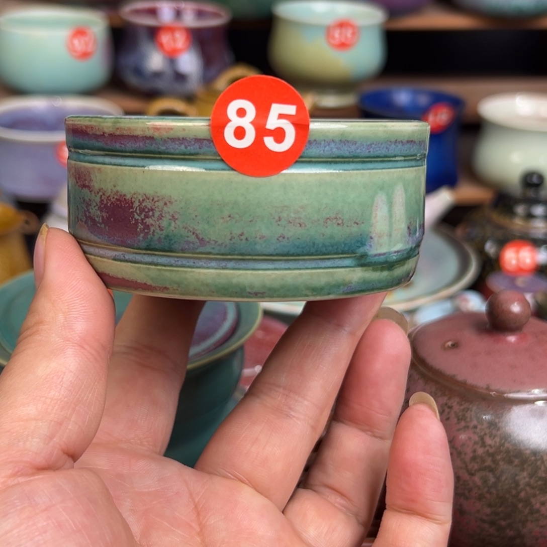 手工制作钧窑茶器