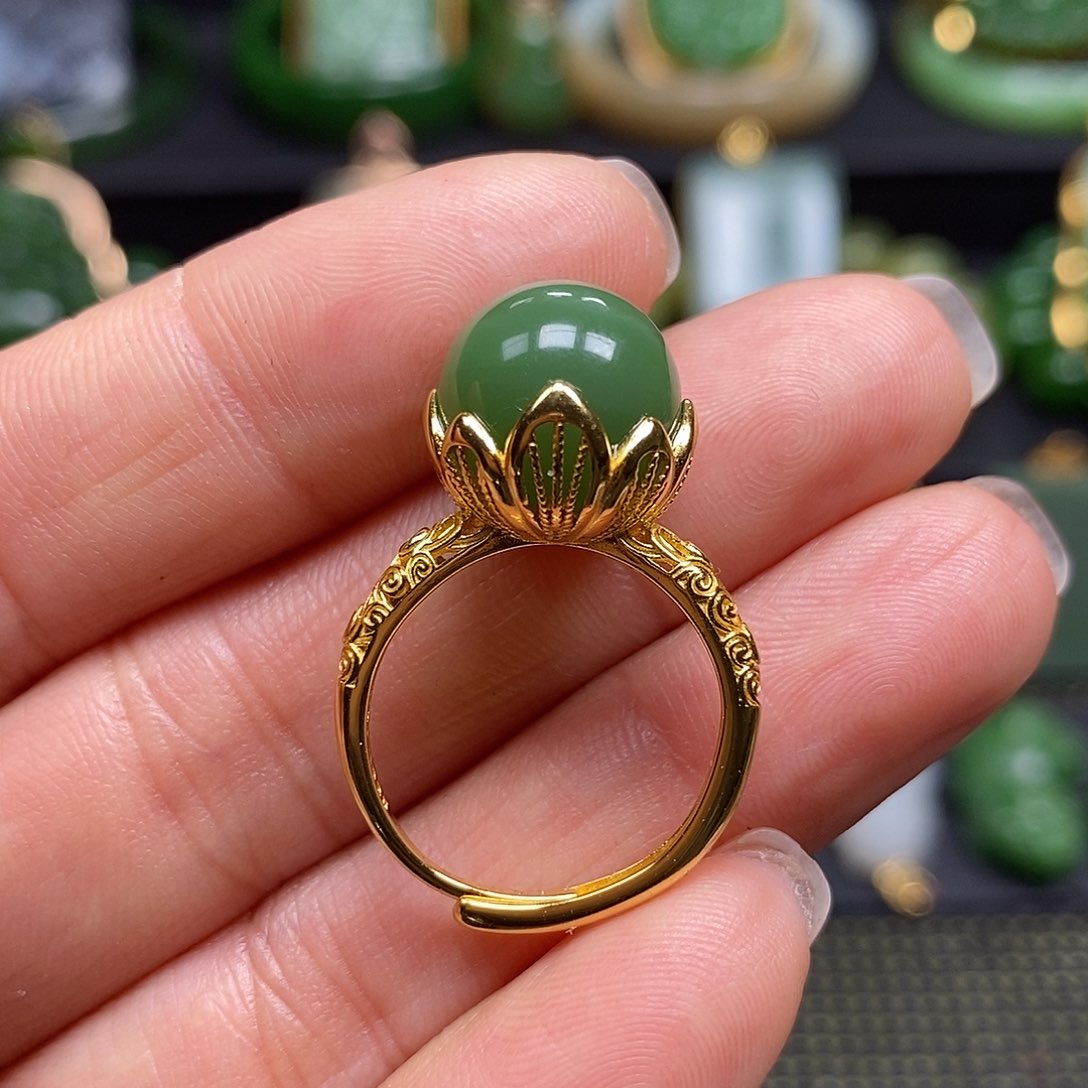 和田玉颈饰银S925镶嵌