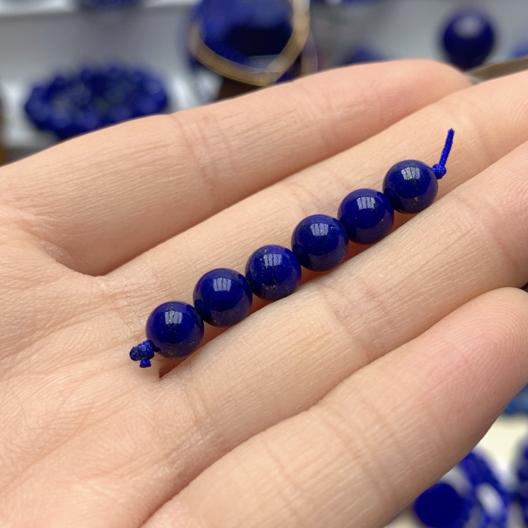 青金石未镶嵌隔珠6mm