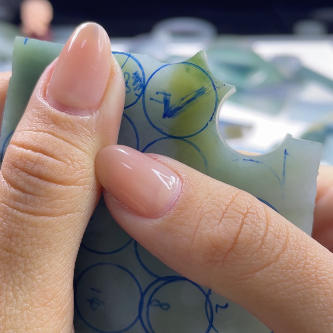 定制翡翠未镶嵌可**生单珠 卡13