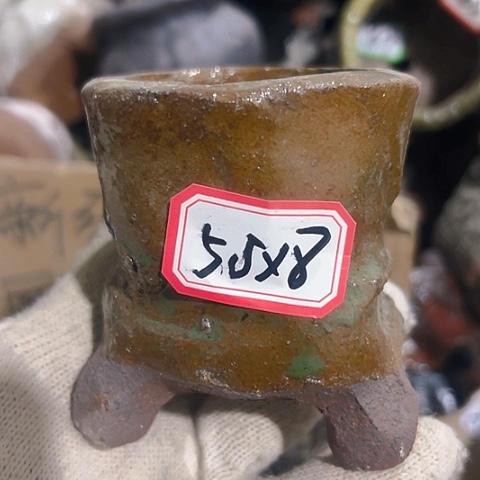 红陶粗陶花盆手工