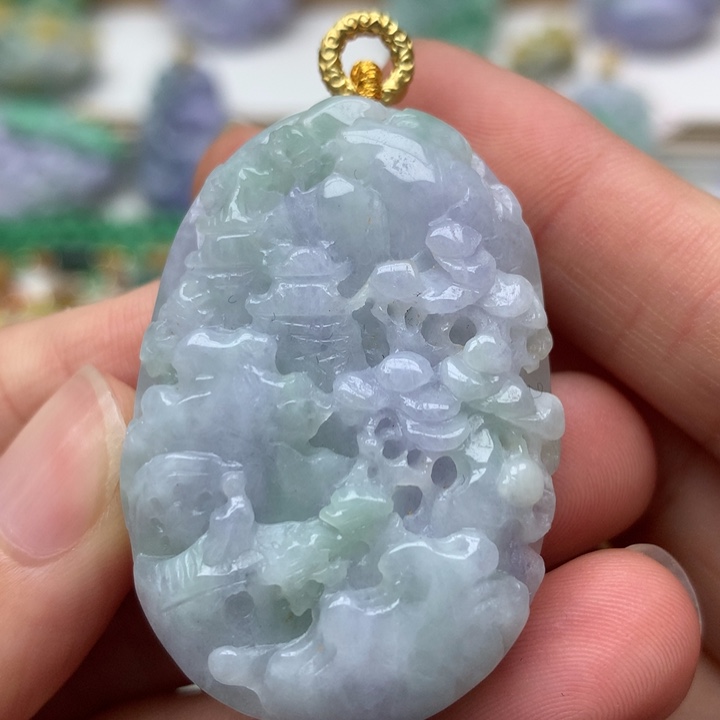 颈饰未镶嵌翡翠翡翠