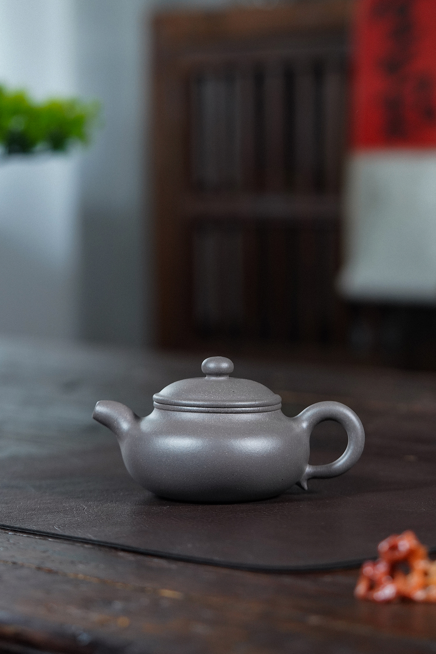 【禅砂居】仿古壶_200cc_天青泥_全手工_宜兴纯手工黄龙山紫砂茶壶