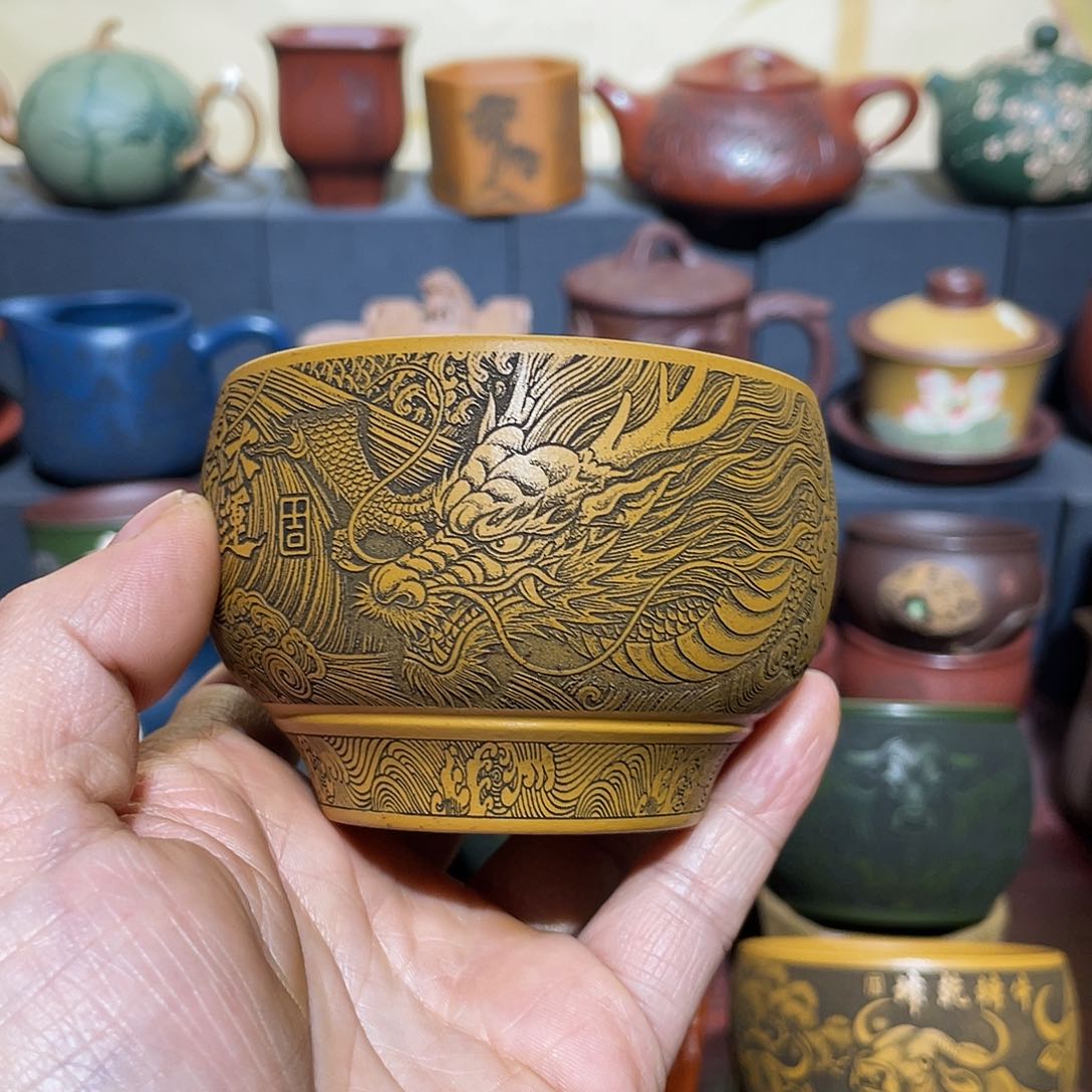 原矿紫砂手工主人杯