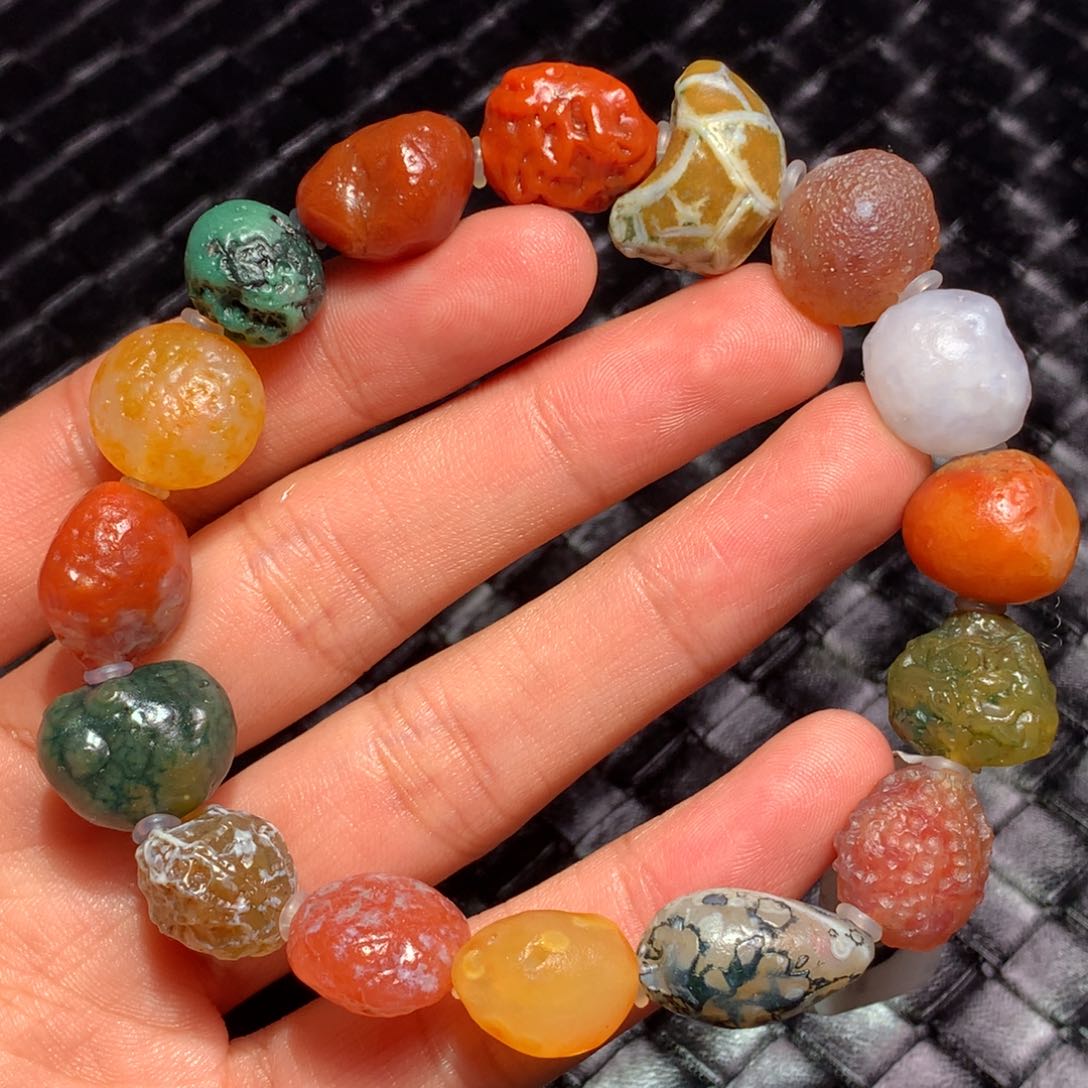 未镶嵌玛瑙/玉髓珠宝半成品