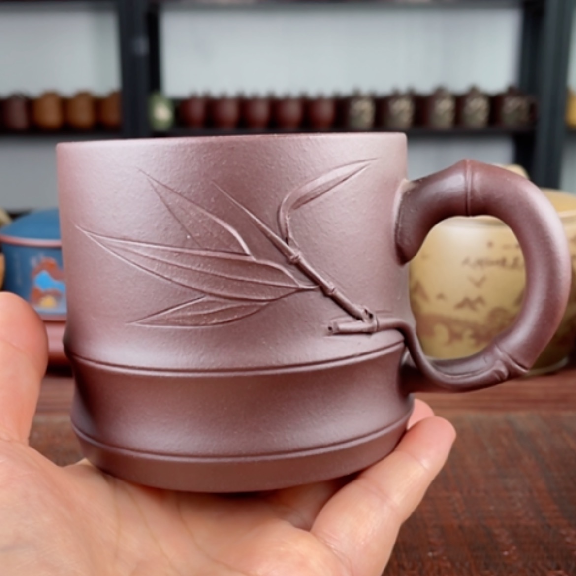 【闪购商品】茶杯紫砂宜兴原矿紫砂盖杯微瑕