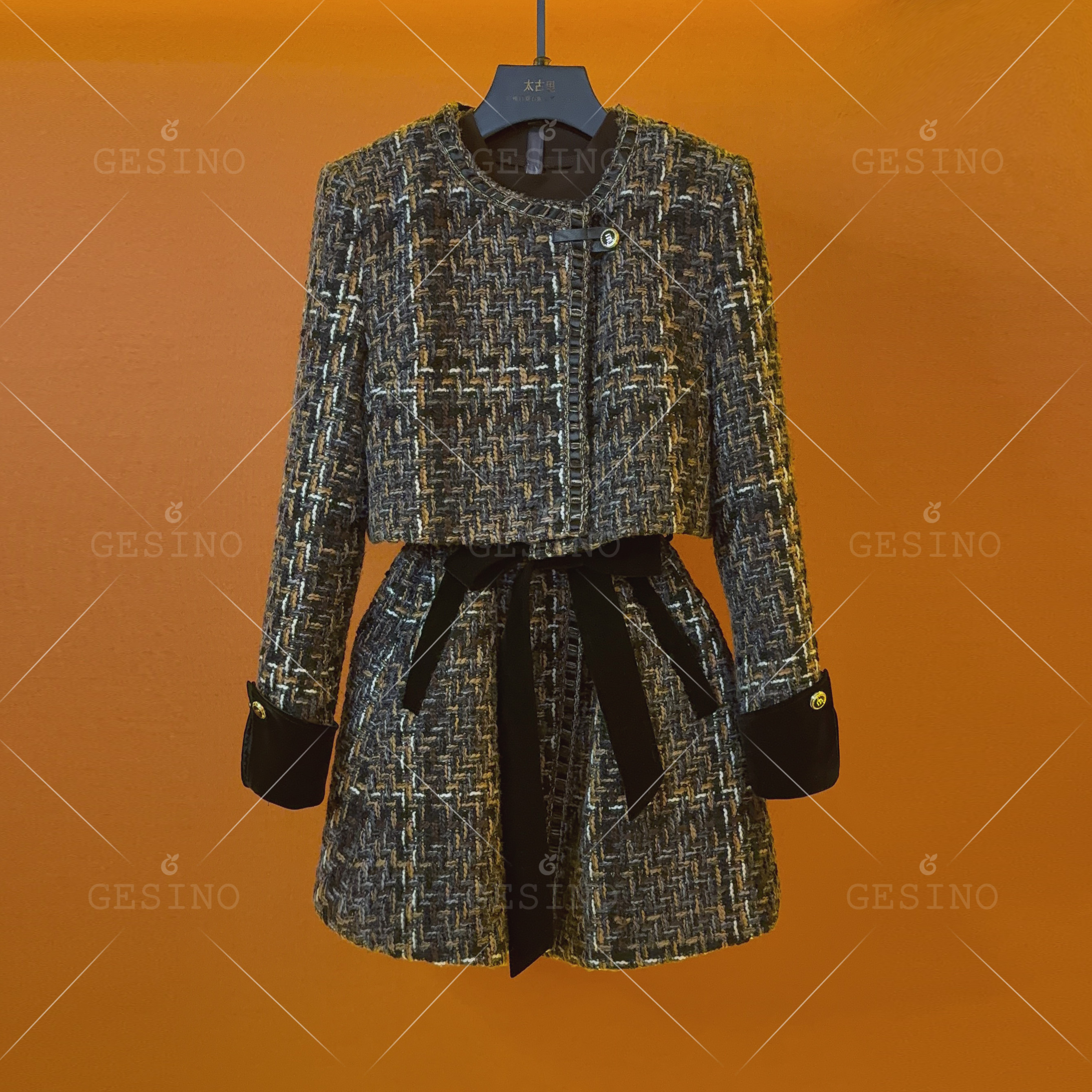 【小满】秋冬高奢限定款|优雅气质轻奢款法式设计外套G-0229