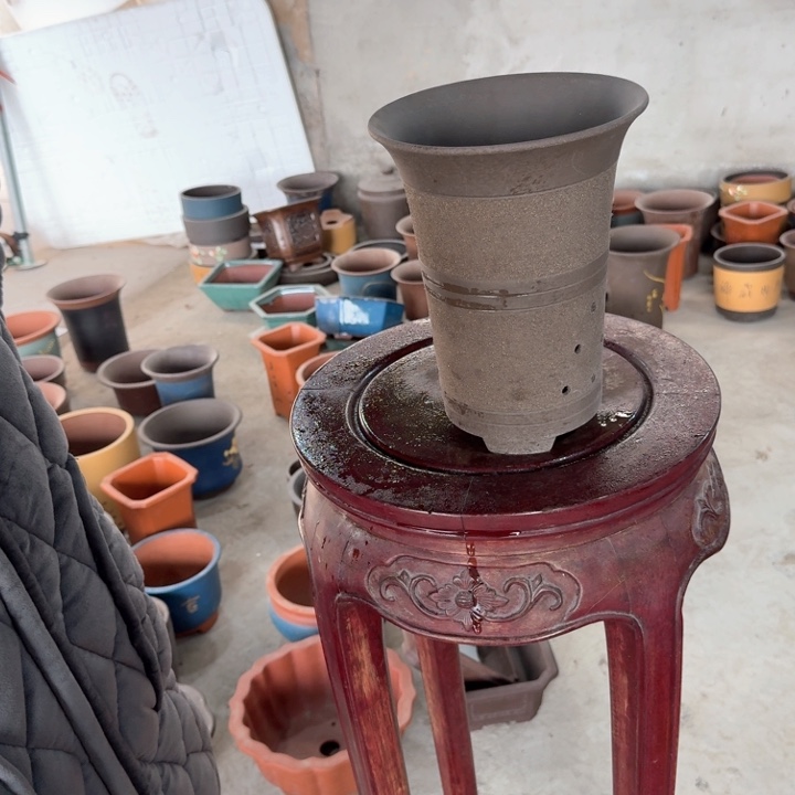 紫砂紫砂花盆口经18