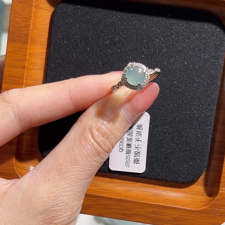 翡翠银S925镶嵌颈饰