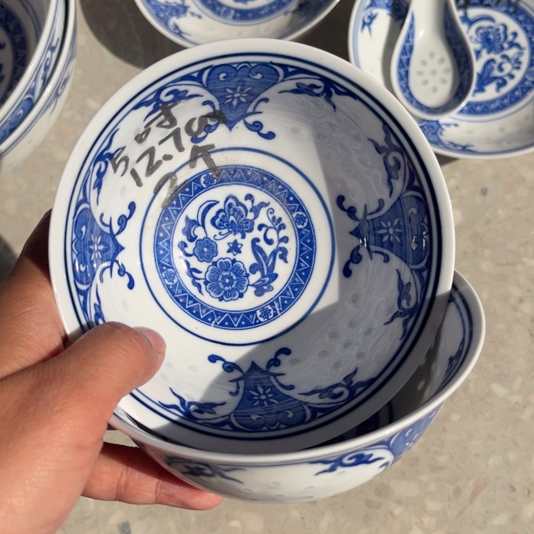 白泥景德镇高温细白瓷餐具