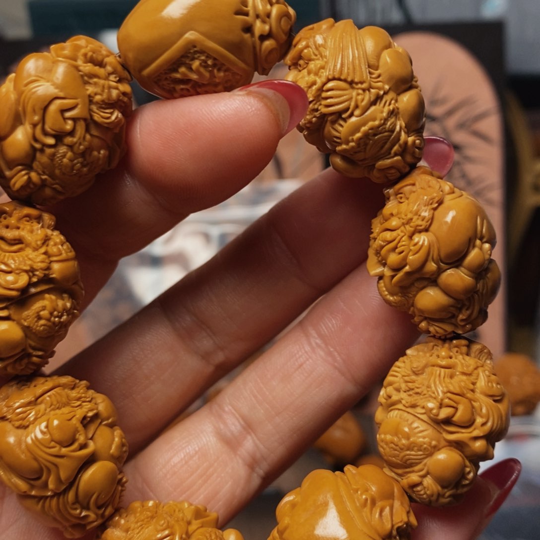 橄榄核手串/手链妙女钟馗