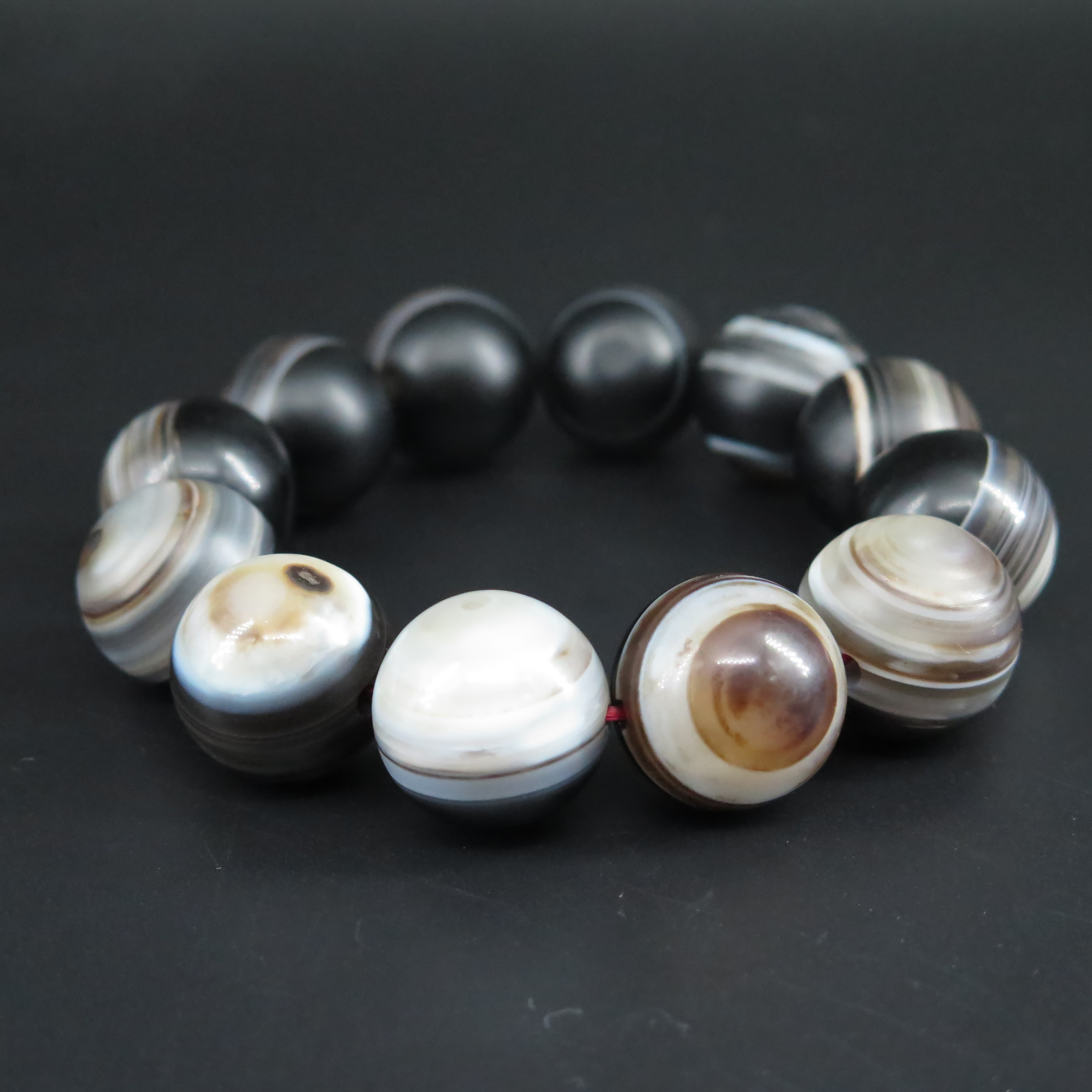 清代缠丝玛瑙手串/HY560193/玛瑙/槐荫山房