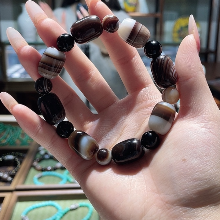 玛瑙/玉髓未镶嵌手链