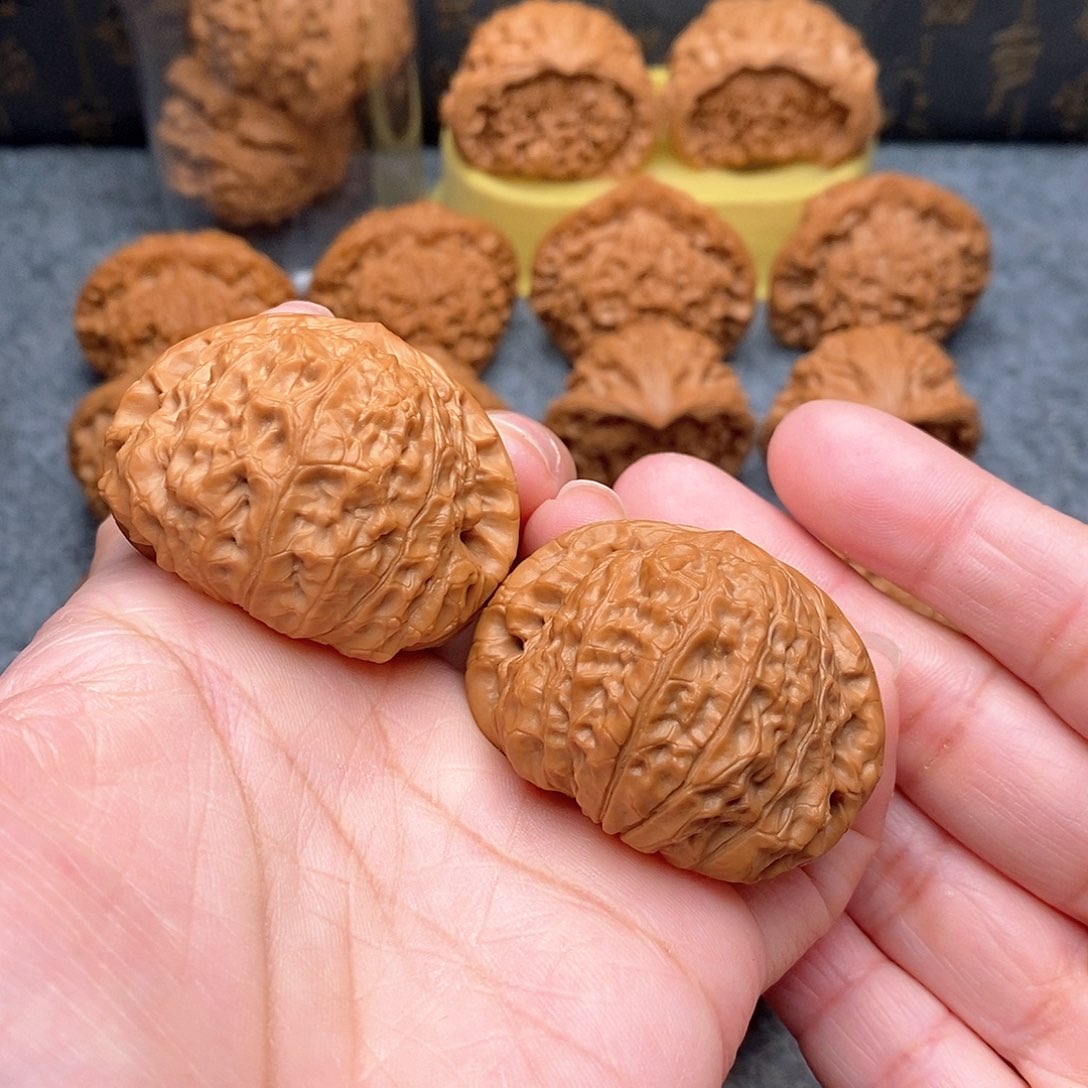 文玩核桃把件子*精品南瓜墩45