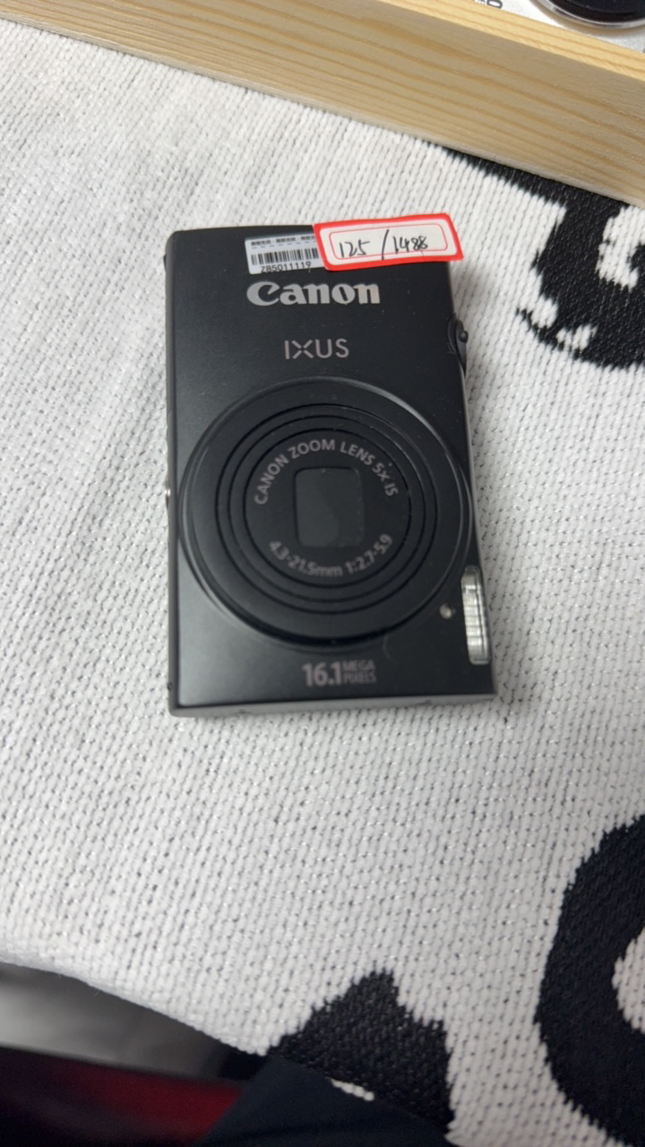 99新  佳能ixus125高像素相机5倍光学变焦冷白奶油肌