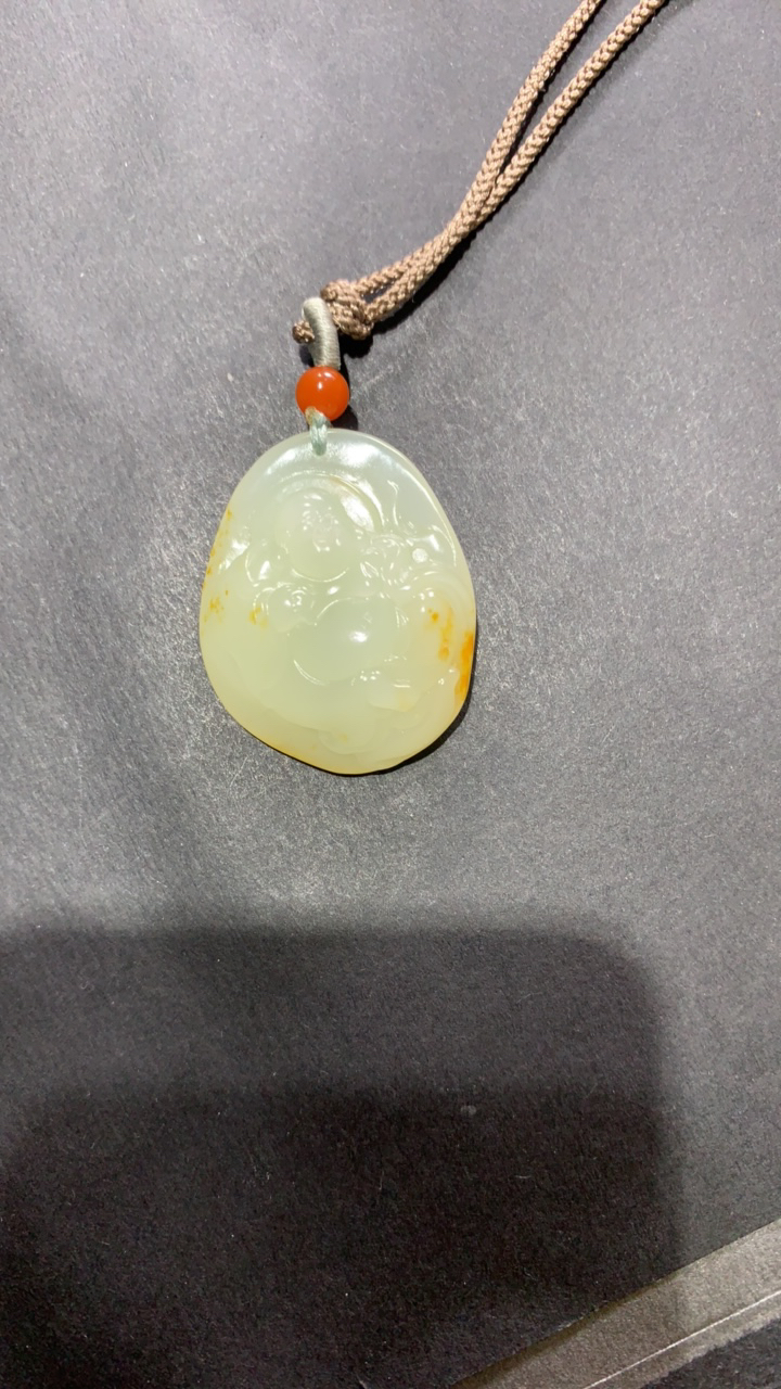 新疆和田玉白玉弥勒佛