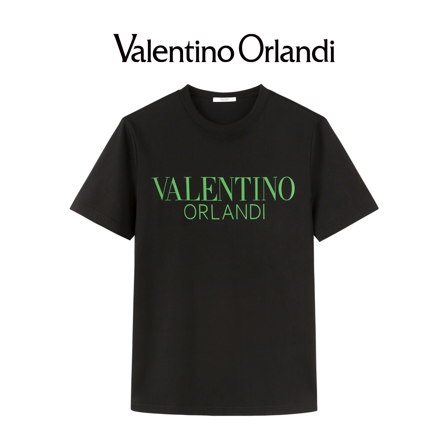 男士夏季时尚圆领印花休闲短袖T恤黑色男款上衣1VT239258