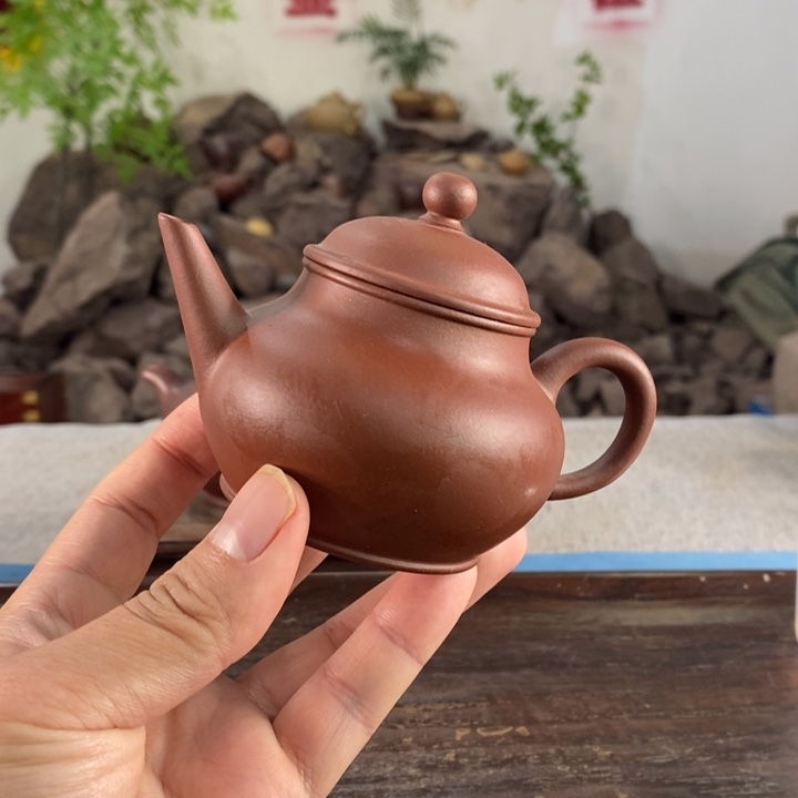 紫砂茶壶宜兴紫砂红皮龙180