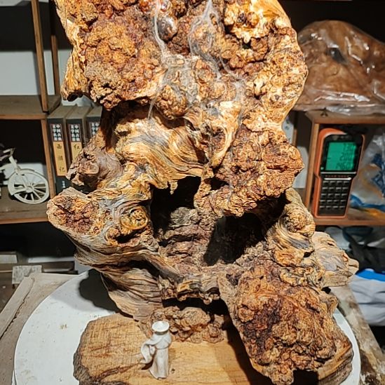 松木29北沉香琥珀木天然造型山水摆件