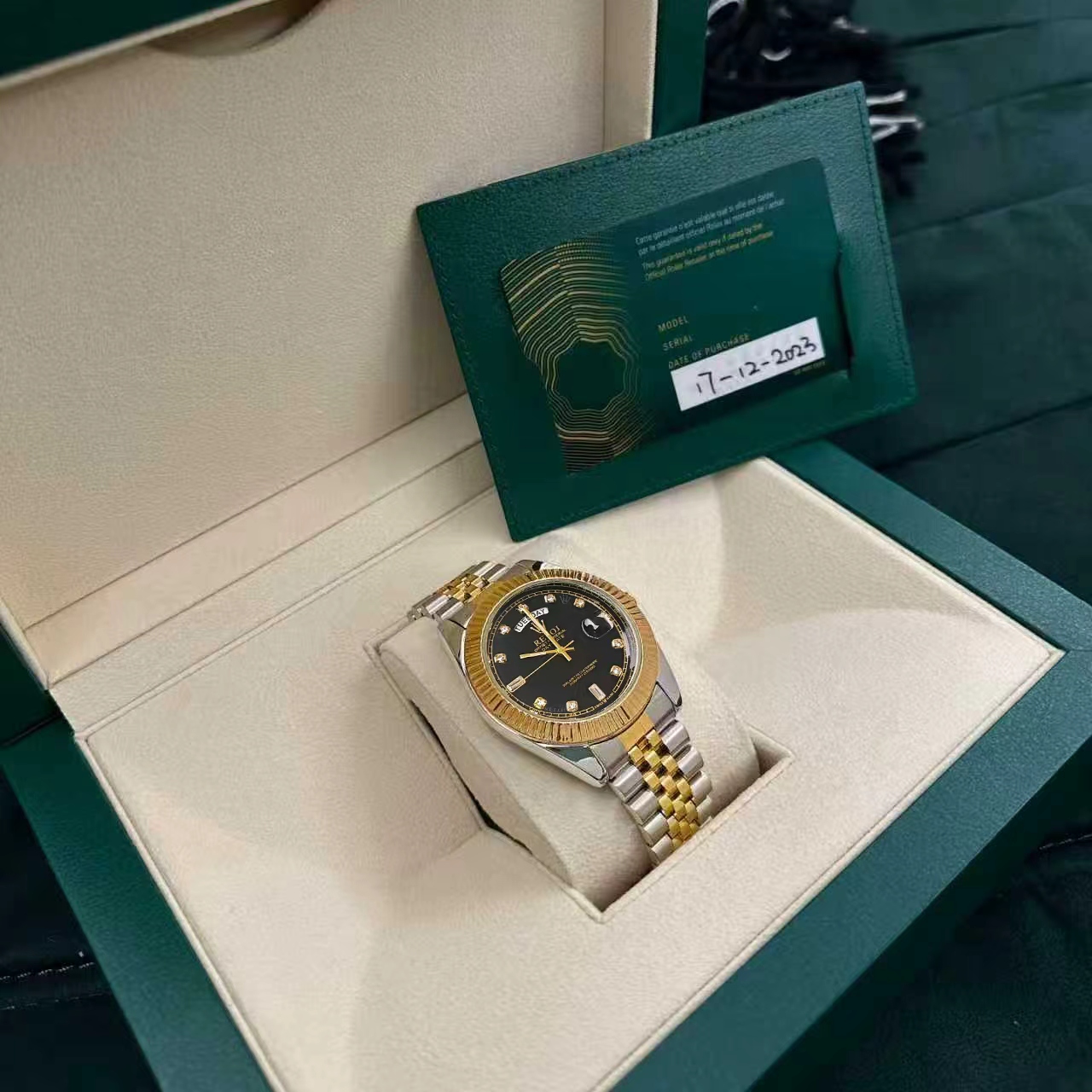 全新 Reloj/官方正品/日志系列/黑冰糖/表径40mm/全自动机械/男表