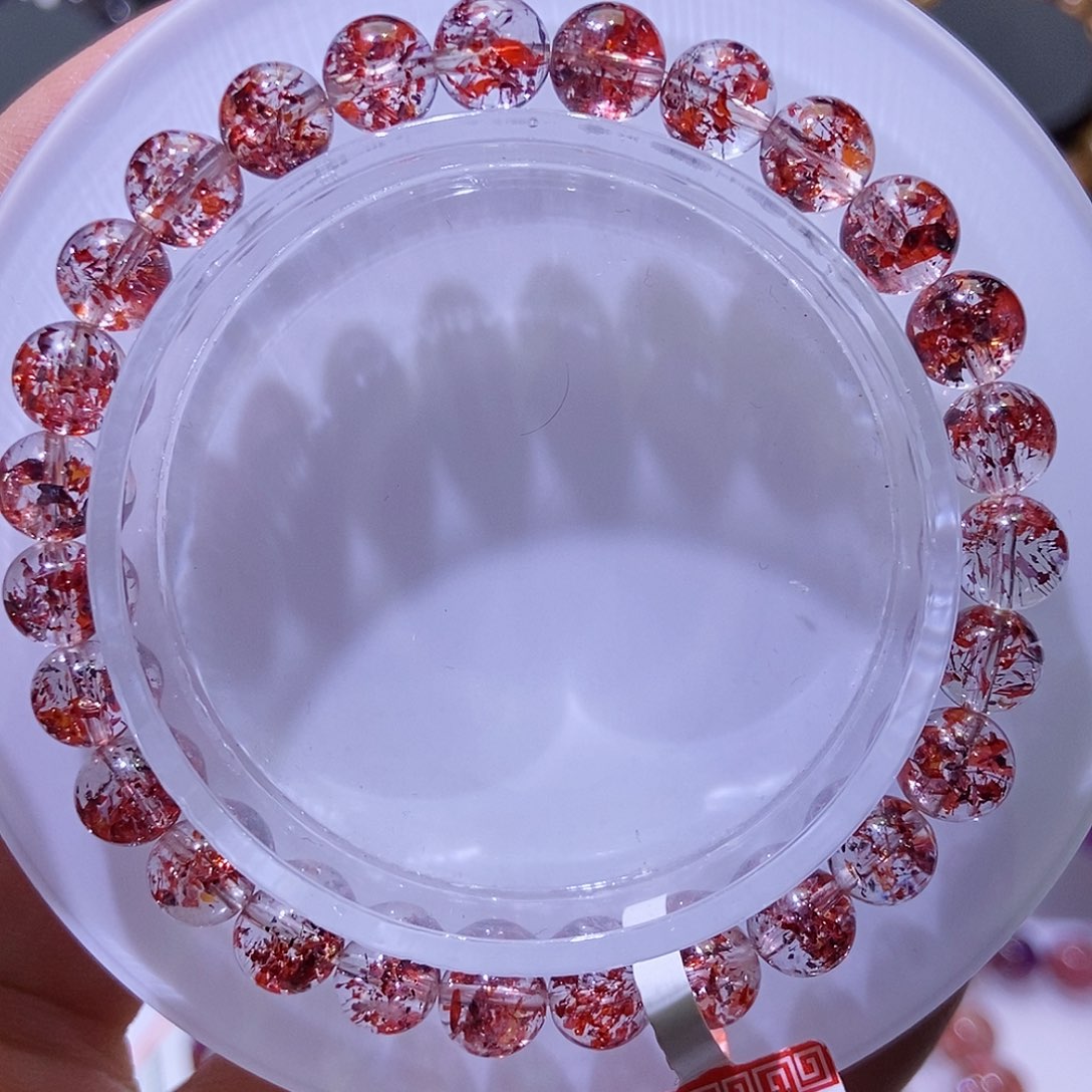 未镶嵌手链水晶金草莓6.8