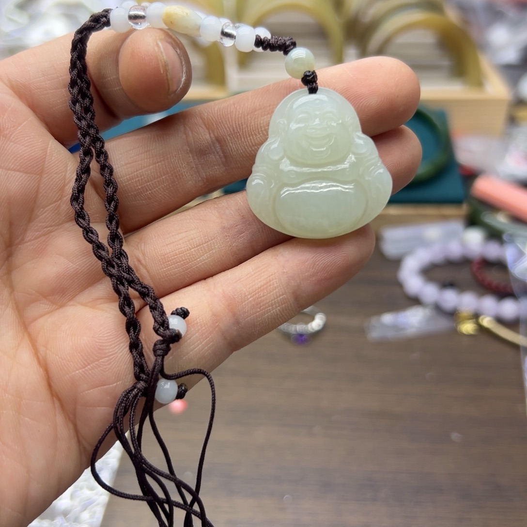 和田玉未镶嵌颈饰275