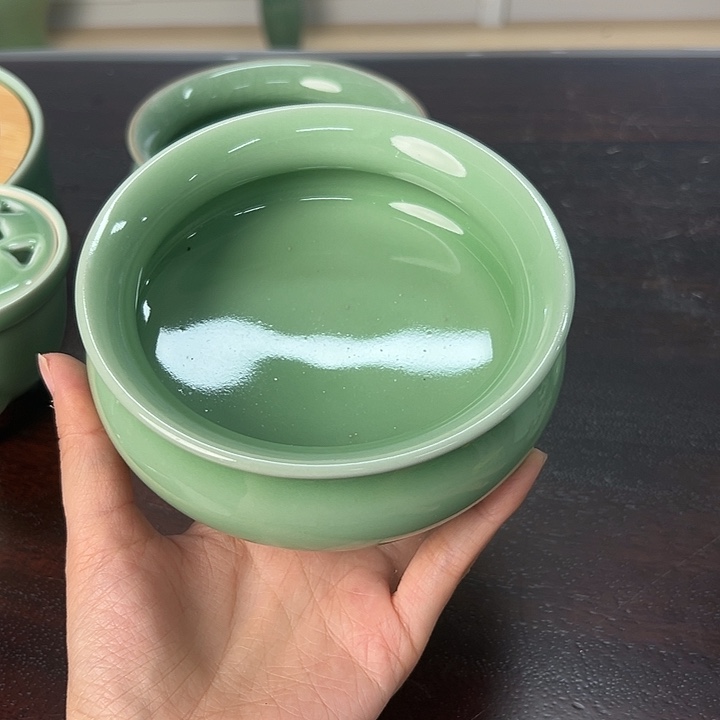 龙泉云间青瓷小米茶器