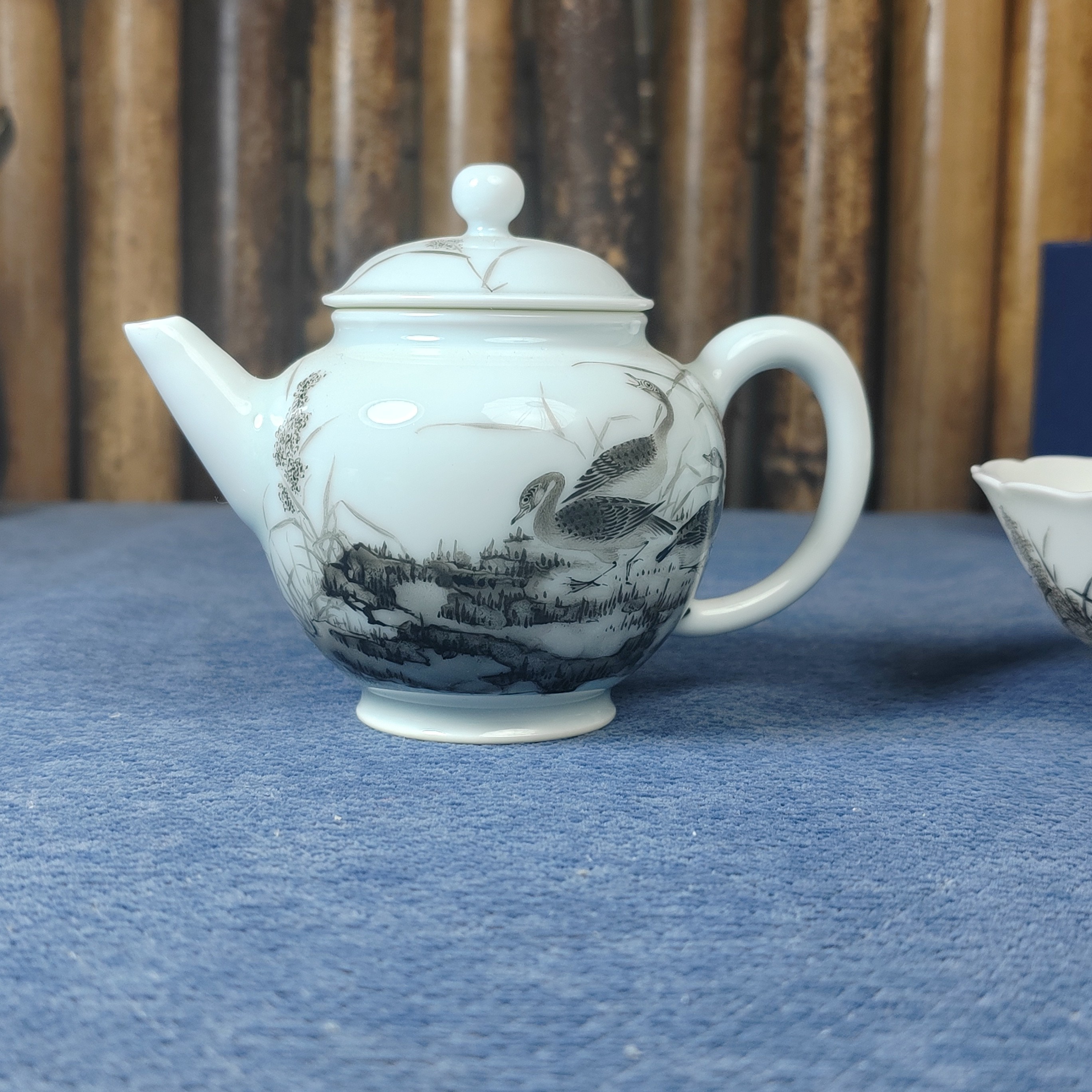 松鹤延年茶壶中式功夫茶具单壶家用