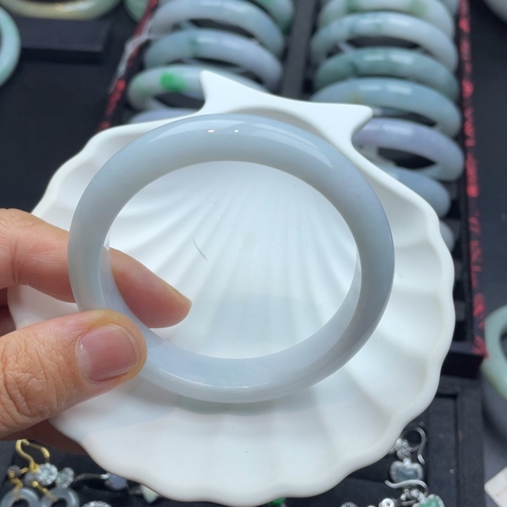 翡翠未镶嵌手镯翡翠手镯55.7圈口