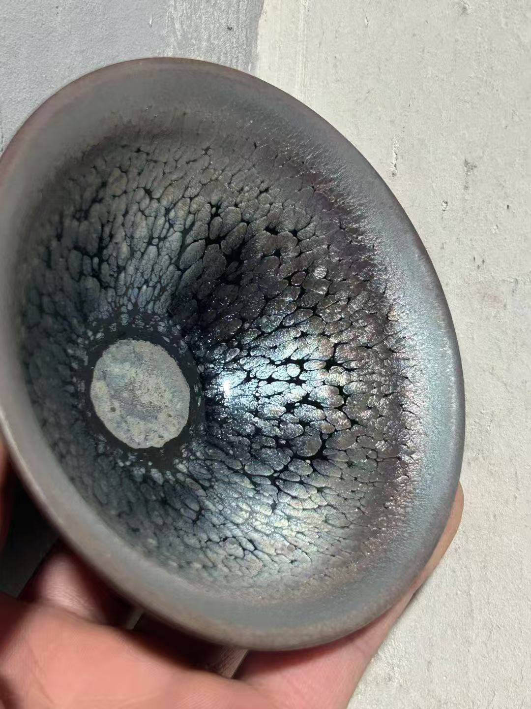 2藏收之作   建盏泰斗 首届国陶大师 李达 焦金结晶 