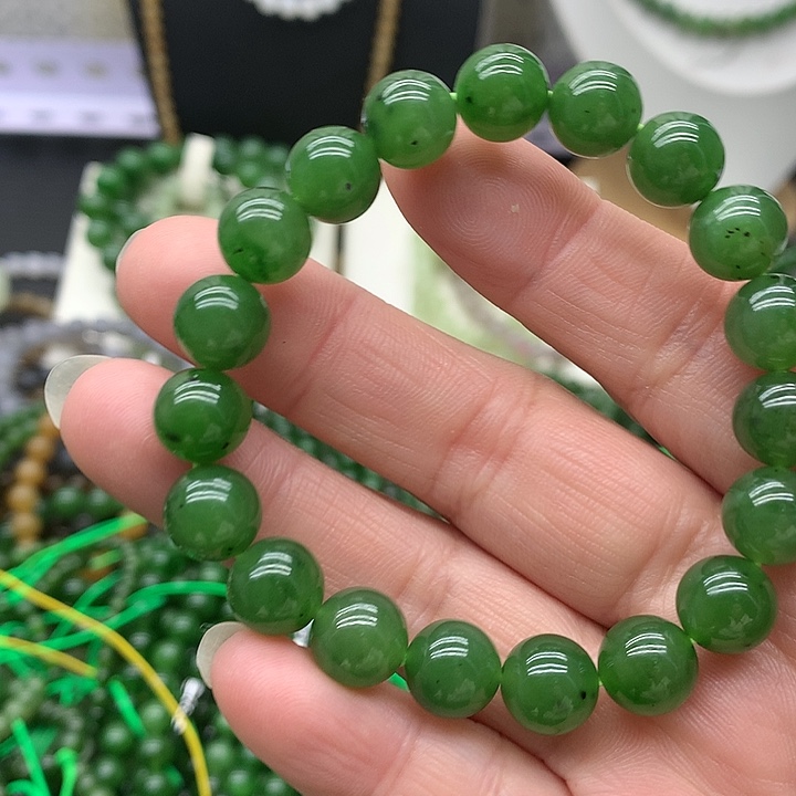 【闪购商品】和田玉手链未镶嵌9.5