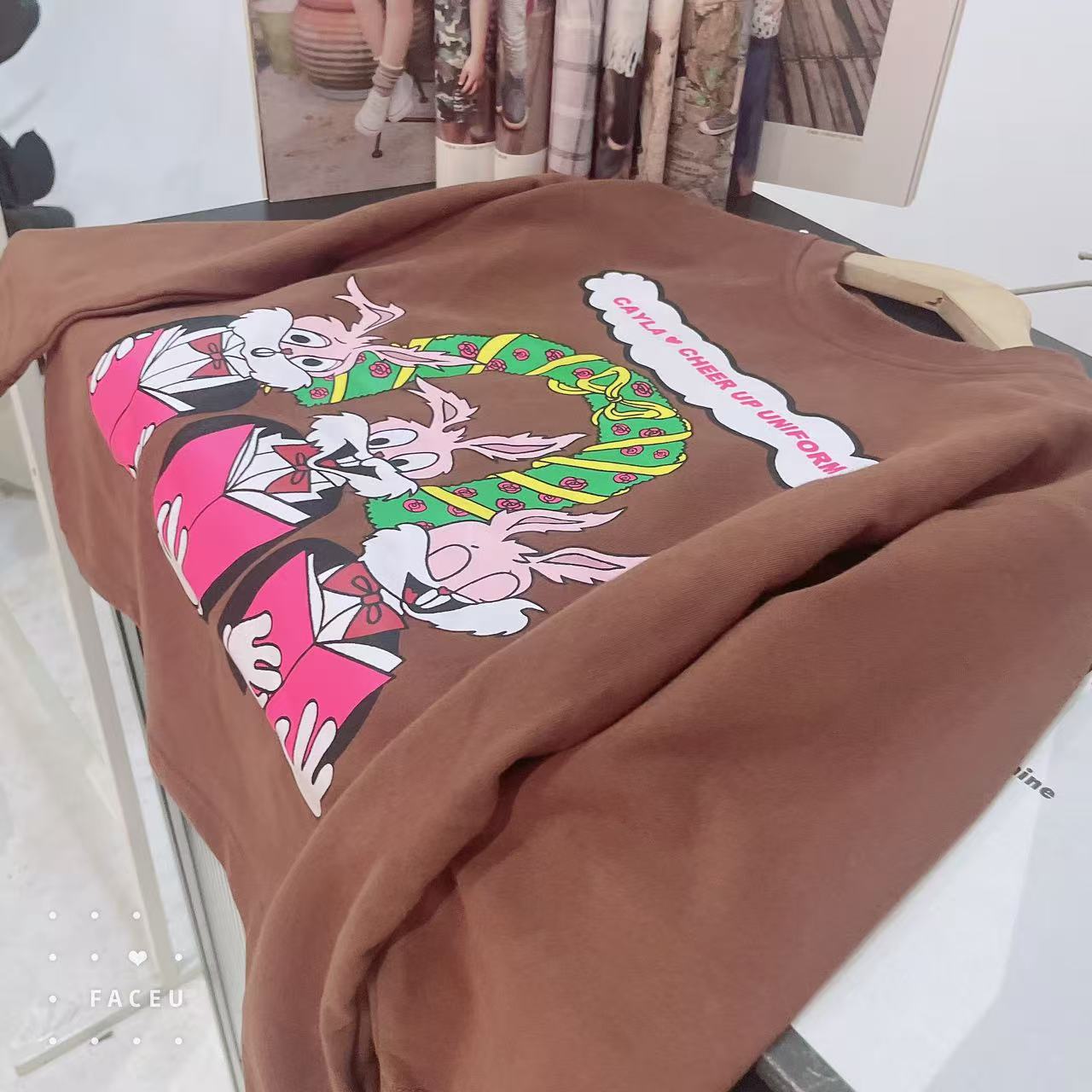 503192  韩版优选春款时尚儿童休闲舒适百搭卡通打底衫