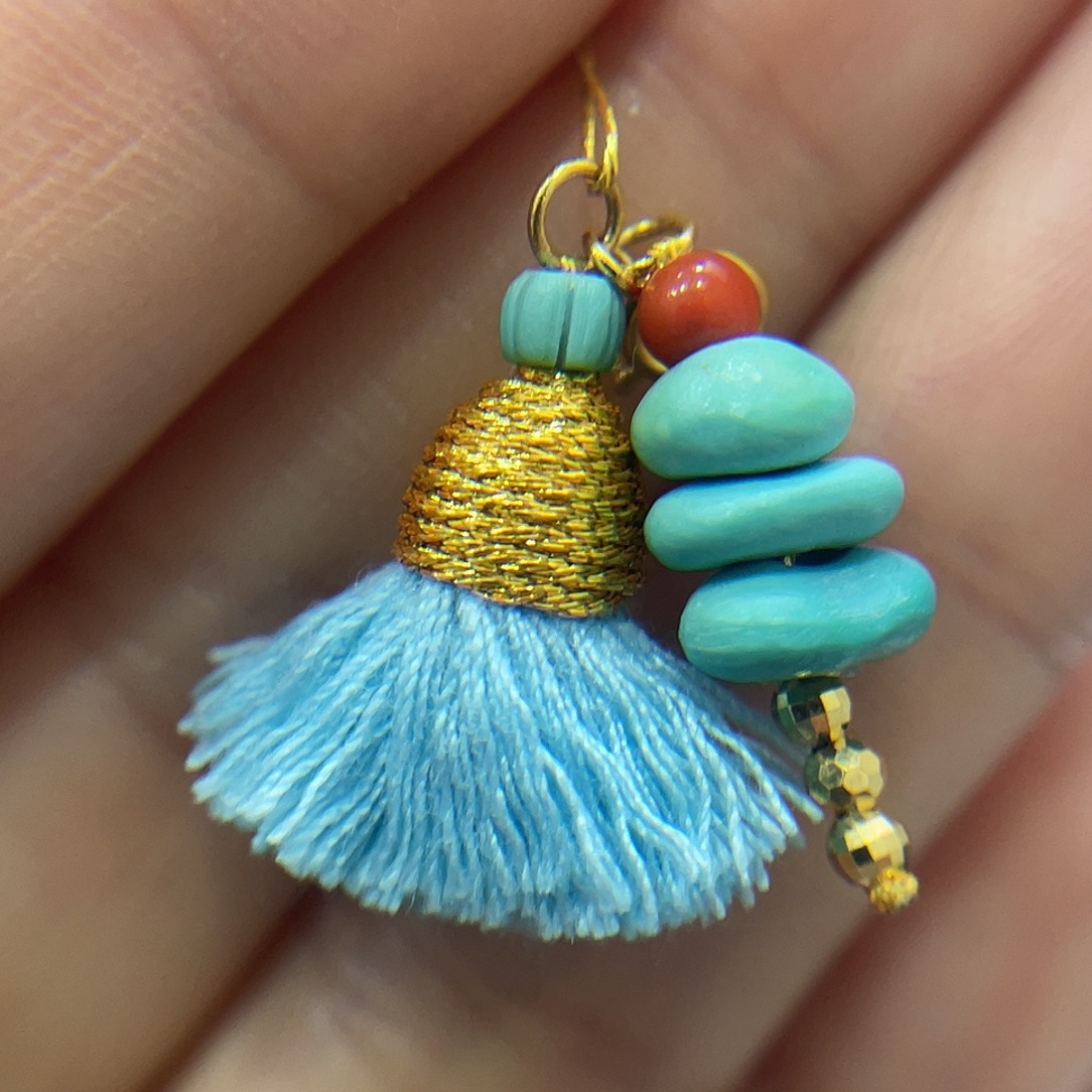 绿松石18K金镶嵌珠宝奇石