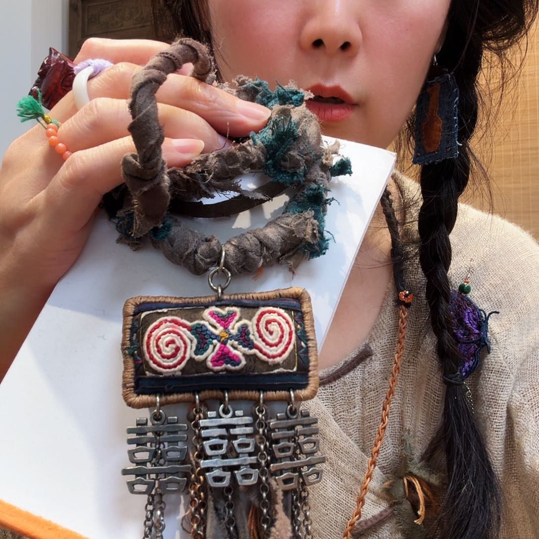 设计款项链拙朴风复古喜字一个