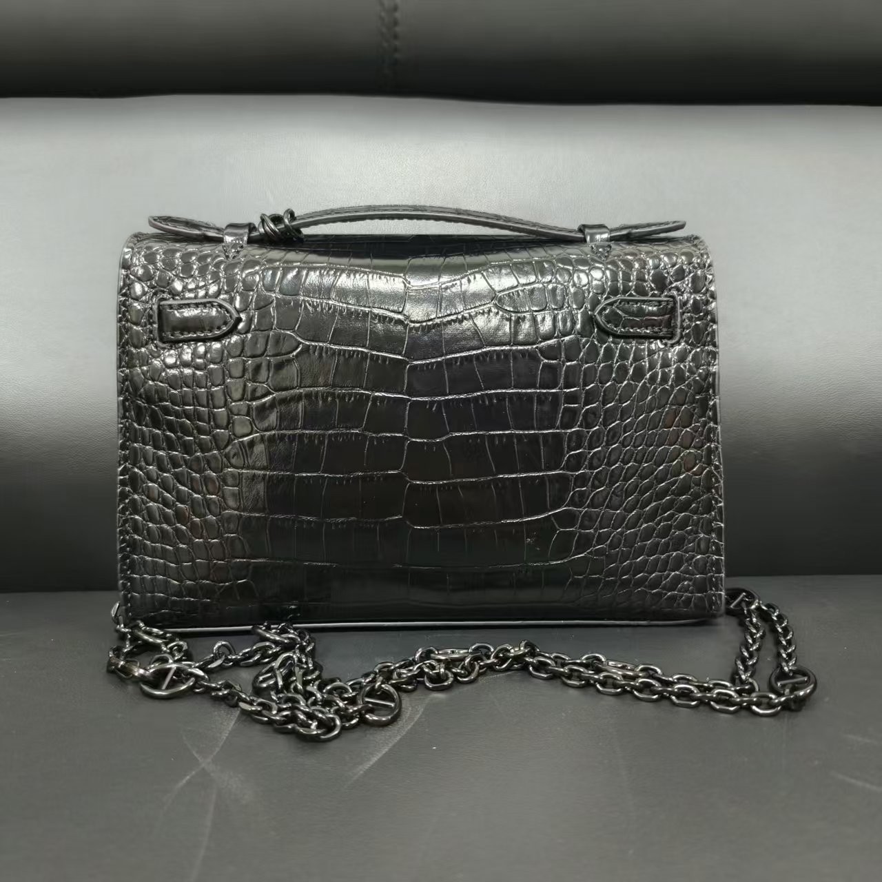 潮流真皮新款女包一代 0524黑色22cmkl