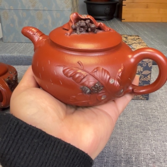 思***外红泥茶壶宜兴紫砂