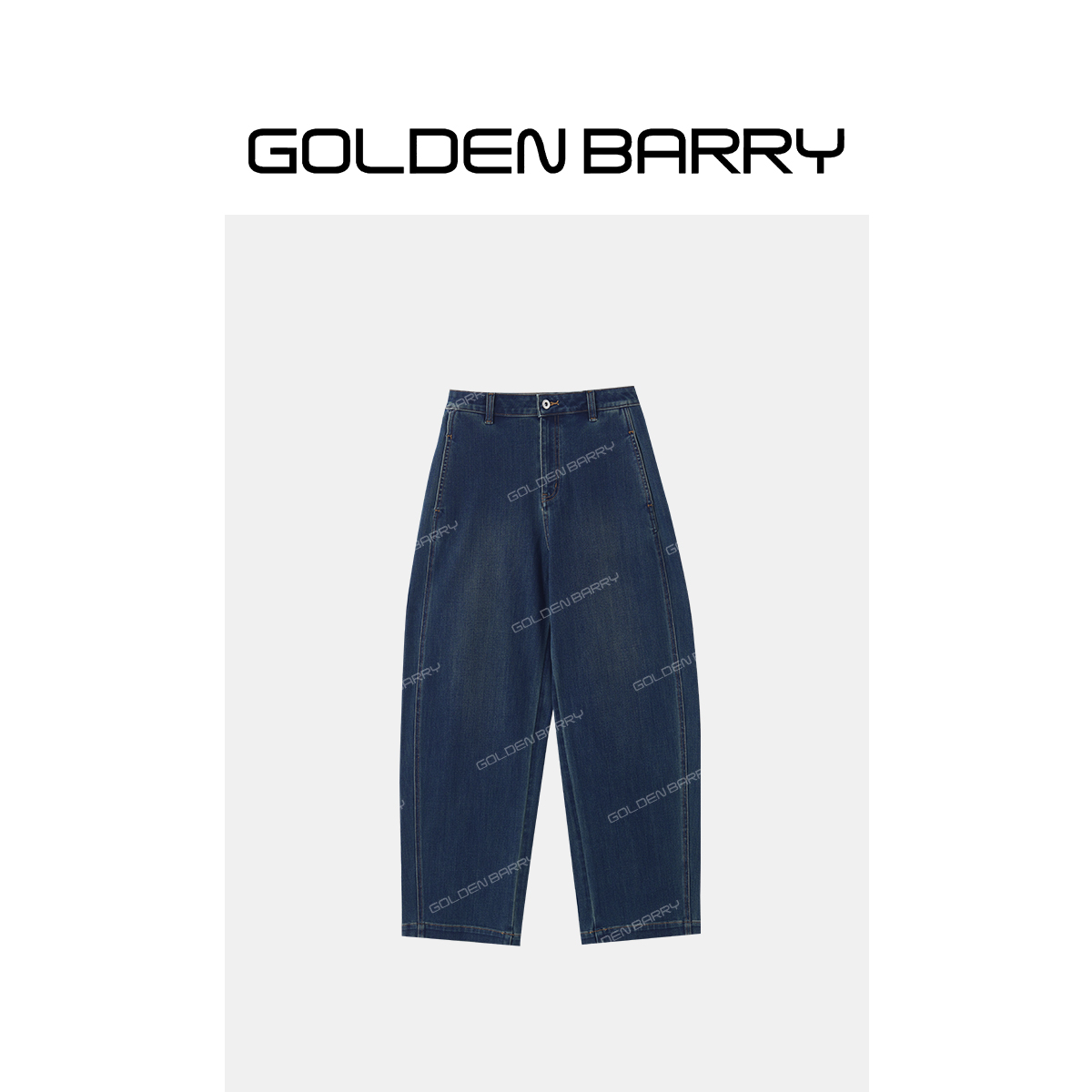 GOLDENBARRY|505100-1时尚设计师百搭休闲高弹镰刀牛仔裤【微瑕1】