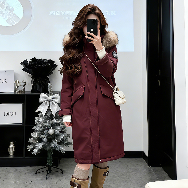 雪中飞2025新款羽绒服秋冬工装派克服上衣冬季宽松加厚大毛领外套