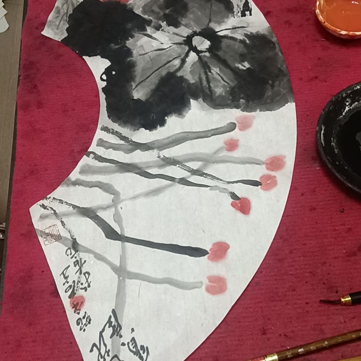 国画花鸟画雷老定作品