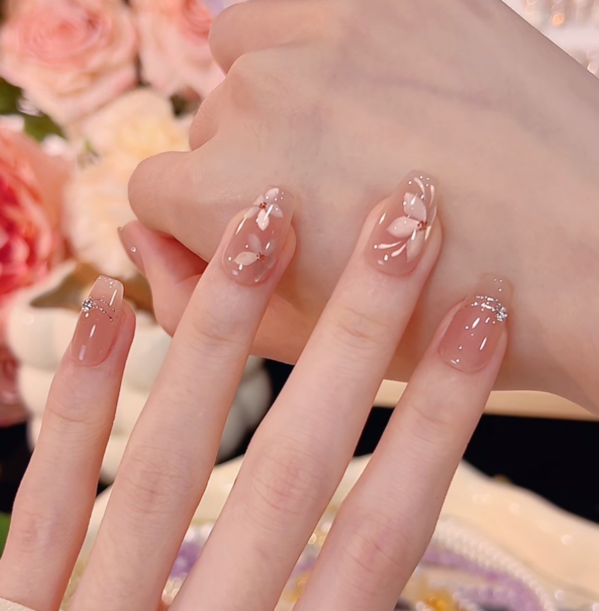 【腊梅】纯纯子专属~高级~纯手工气质款光疗美甲猫眼AA