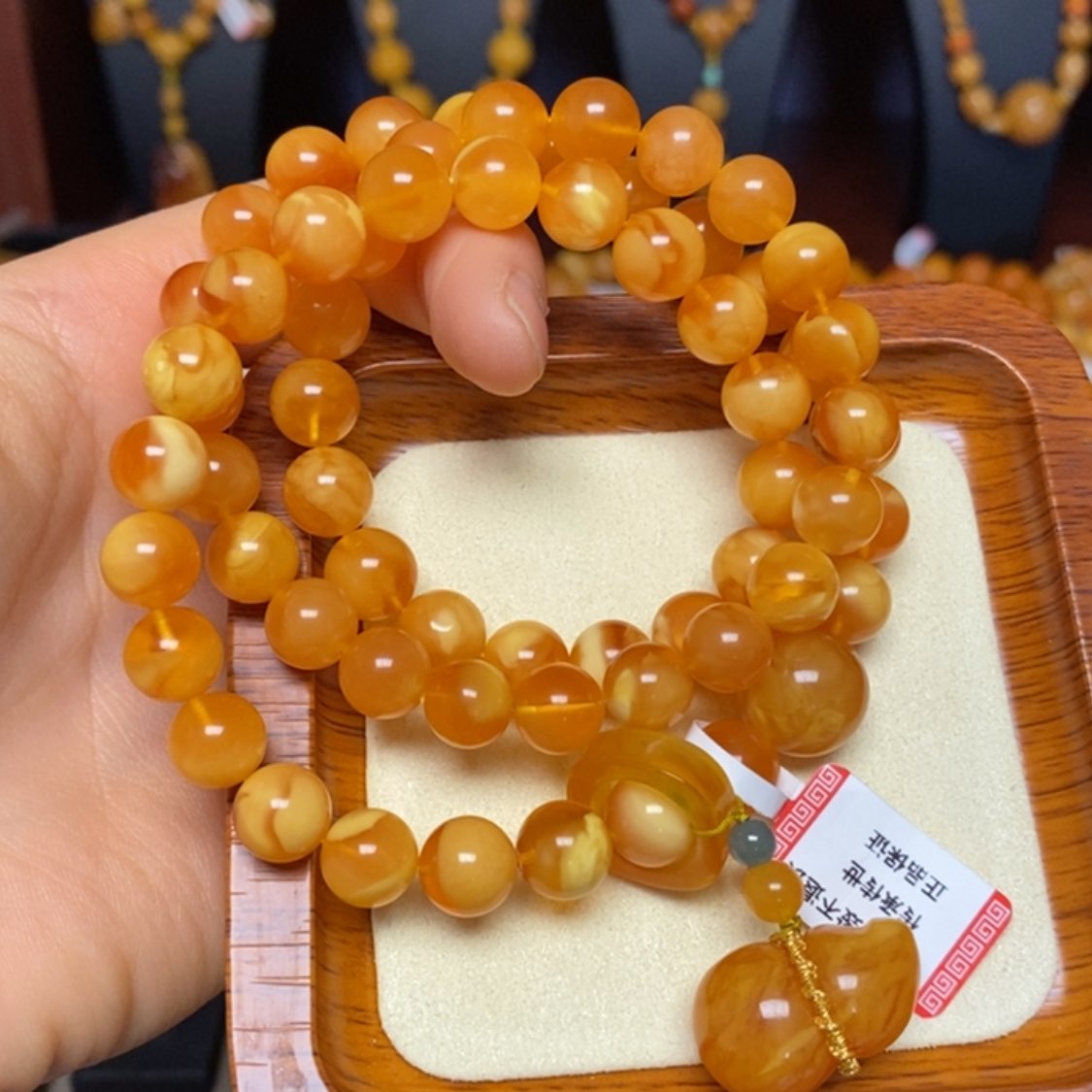 【闪购商品】蜜蜡手链未镶嵌手串