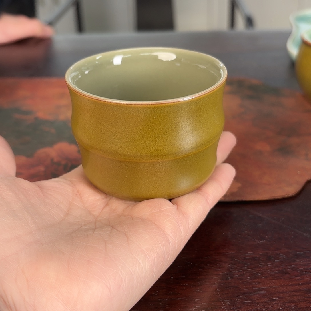 龙泉云间青瓷小米茶器