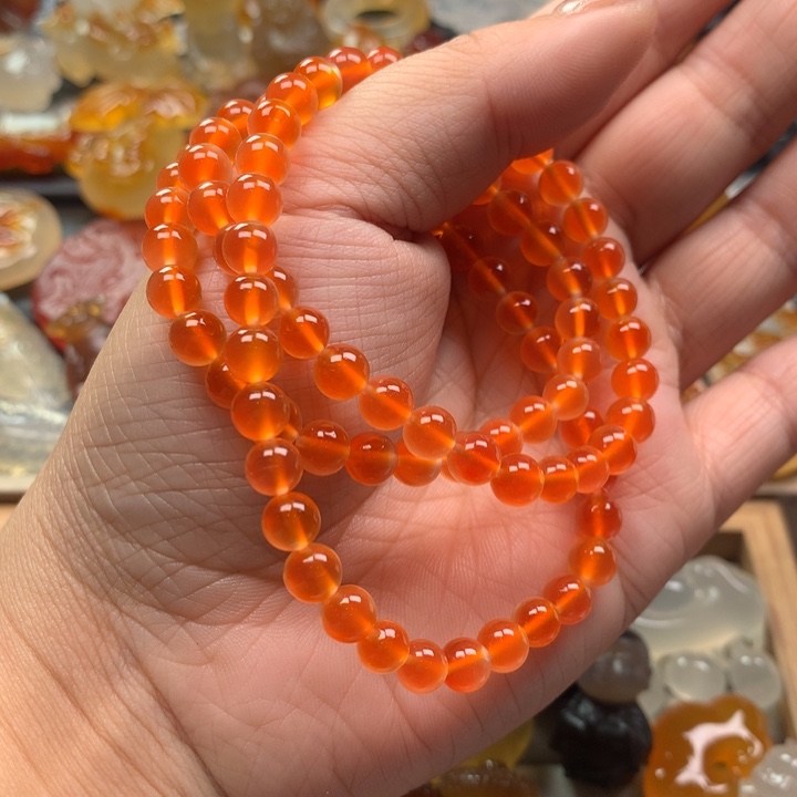 玛瑙/玉髓手链未镶嵌韩*雪