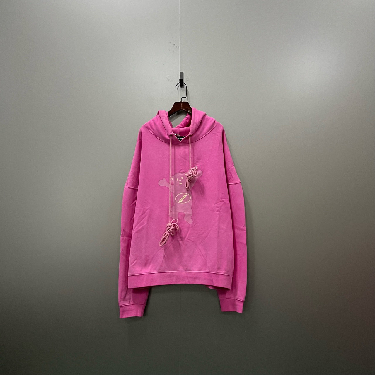 99新 WE11 DONE （bb）小熊印花logo帽衫 S码 3700/吊牌 bc008951