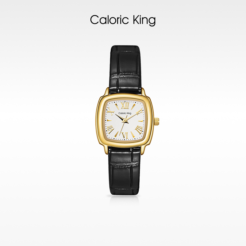 Caloric King【经典】小方盘复古百搭手表女款防水五金女孩