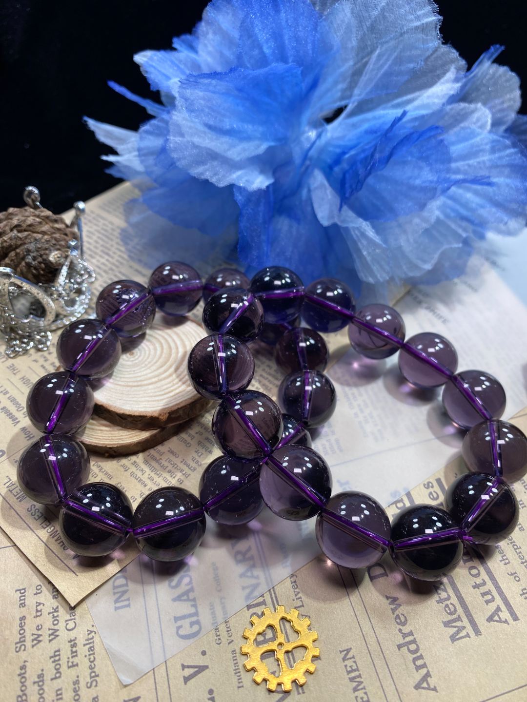 紫色18mm手串发一条F02