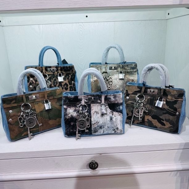 手提牛仔时尚潮流包包小众韩版网红ins