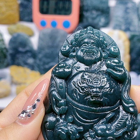 定制翡翠未镶嵌财神