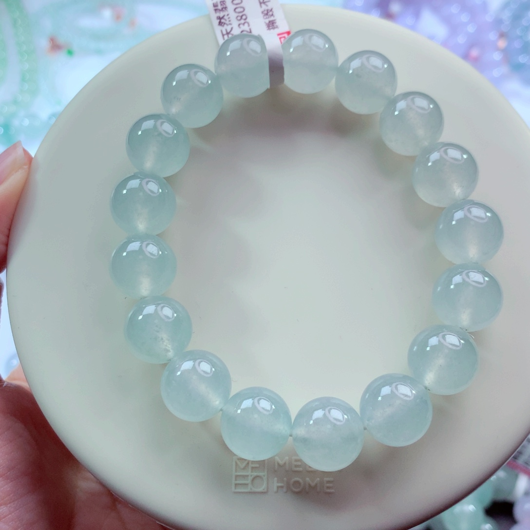翡翠未镶嵌手链卡12.4