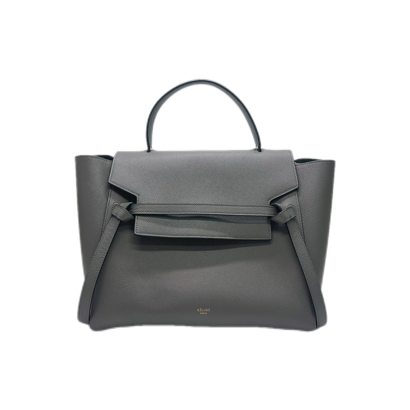 99新 Celine/思琳 BELT 鲶鱼包mini  灰色/黑色
